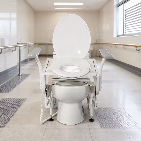 Hand Control Motor Drive Height Aged People Care Toilet Seat Tool